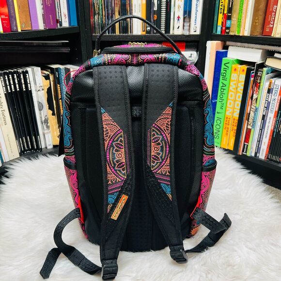 SPRAYGROUND AFRICAN INTELLIGENCE HIGHER REALM BACKPACK / BOOK BAG SANDFLOWER - Picture 4 of 10